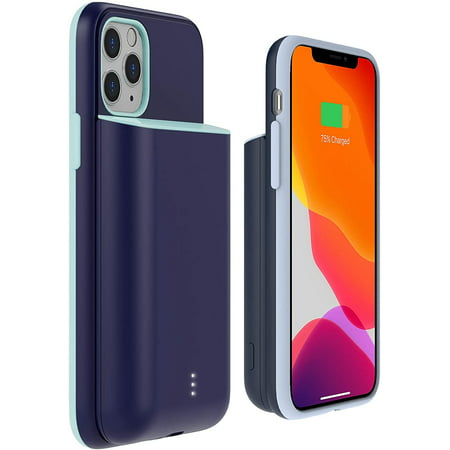 Static MAGPLUS Detachable Wireless Charger Battery Case for iPhone 11 Pro NavyYellow